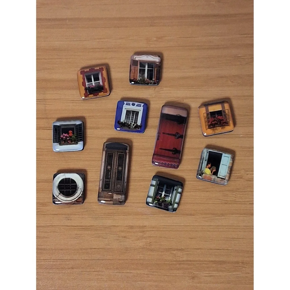 Vintage Mighty Mini Magnets Lucy Lu Designs Doors & Windows With Case GVC
